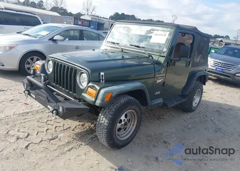 1998 Jeep Wrangler Sport из США, поврежденный, VIN 1J4FY19S5WP702547